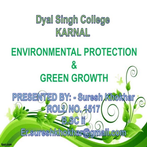Environmental protection & green growth