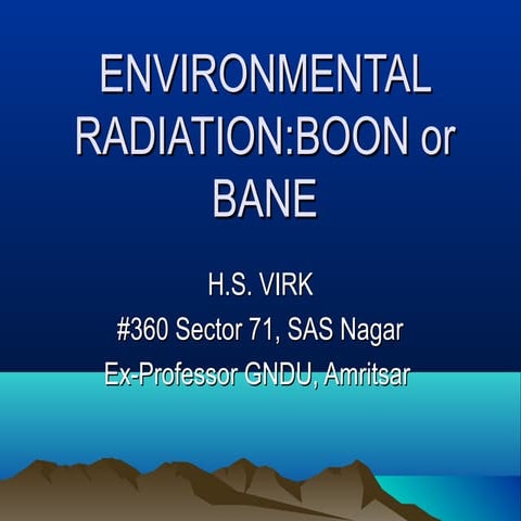 Environmental radiation