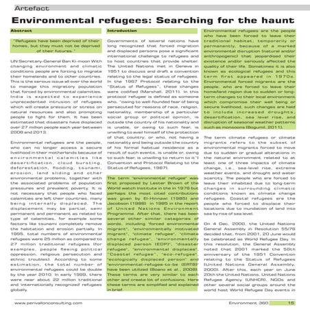 Environmental refugees: Searching for the haunt