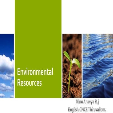 Environmental resources