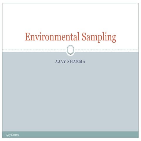 Environmental sampling