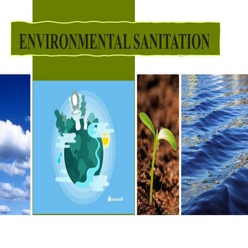 ENVIRONMENTAL SANITATION in community setting