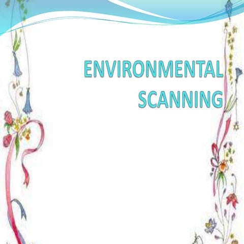 Environmental scanning