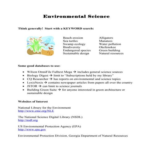 Environmental Science | PDF