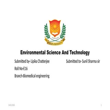 Environmental Science And Technology LIPIKA CHATTERJEE.pptx
