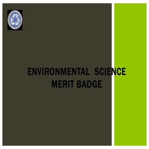 Environmental Science Merit Badge - requirement 1, 2, 3a and 3b