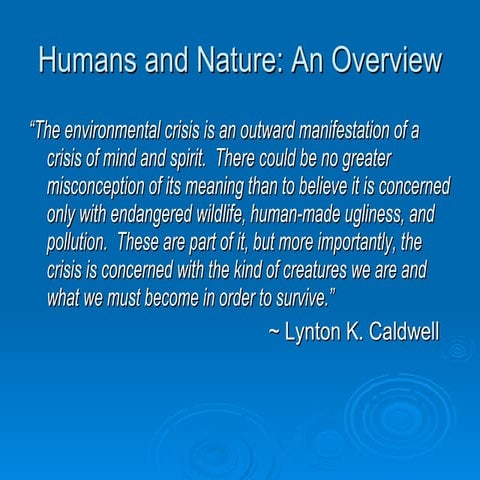 Environmental Science Intro