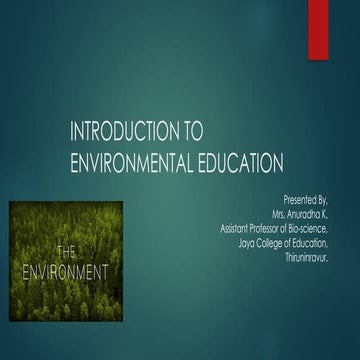 What is Environment? Types and components of environment. | PPTX