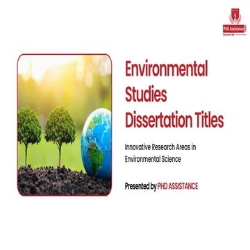 Expert Resource for Environmental Science Dissertation Titles Help