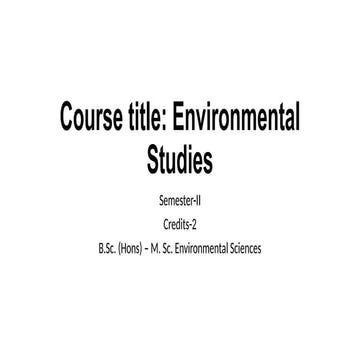 Environmental studies UG course Unit 1.pptx