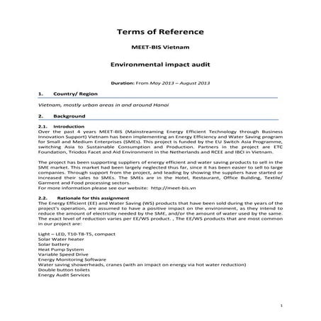 MEET-BIS Vietnam TOR_ ES_2013