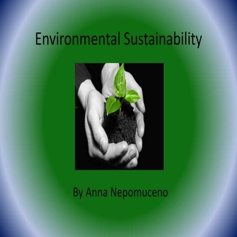 Introduction to sustainability | PPTX