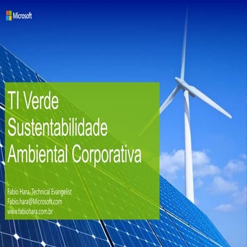 Sustentabilidade Ambiental em TI