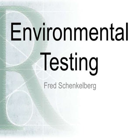 Environmental Testing