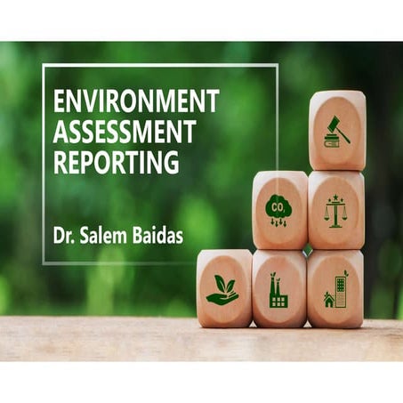 Environment Assessment Reporting   