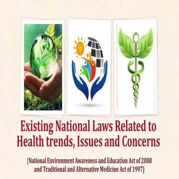 Environment Awareness Act and Traditional and Alternative Medicine Act.pptx