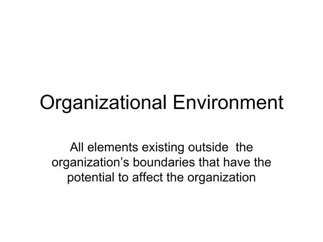 Environment & culture