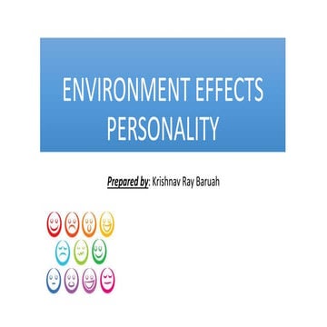 Environment Effects Personality