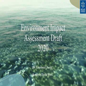 Environment Impact Assessment Draft 2020