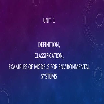 Environment modelling