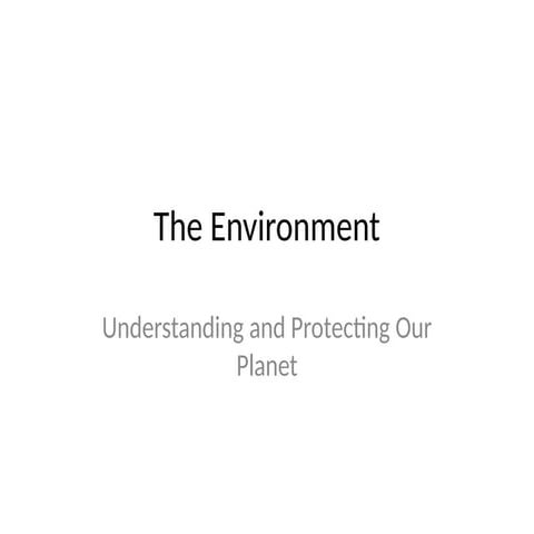 Environment | PPTX