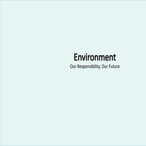 Presentation on topic environment in 20 slides | PPTX