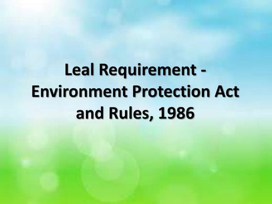 Environment Protection Act and Key Rules.pptx