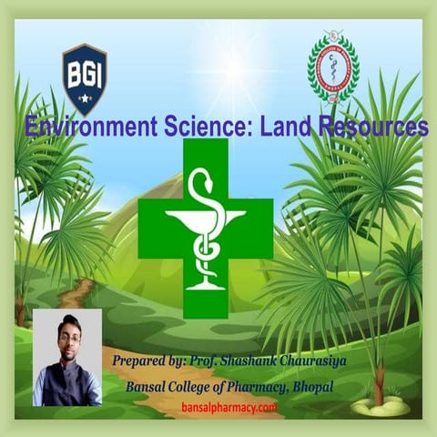 Environment science   landresource by prof. shashank chaurasiya