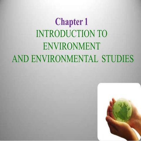Environment studies basics | PPT