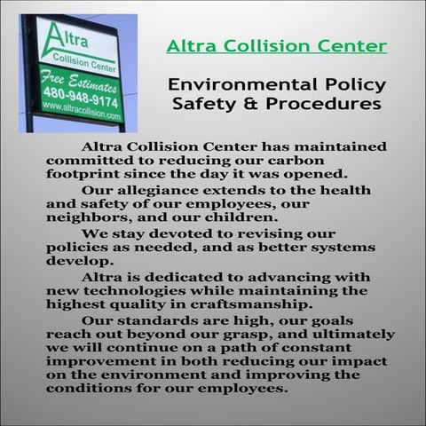 Enviro Policy Procedure