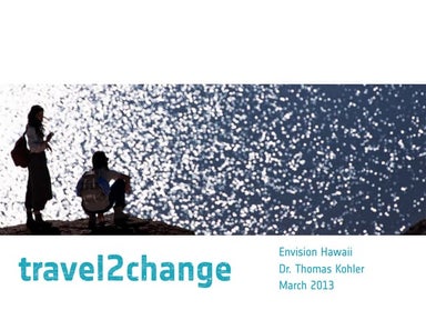 travel2change presentation at Envision Hawaii