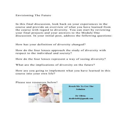 Envisioning The FutureIn this final discussion, look back on y.docx