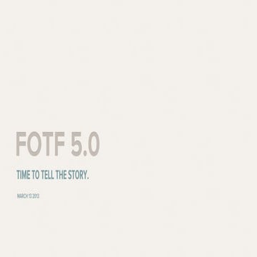 Fotf 5.0 Concepts