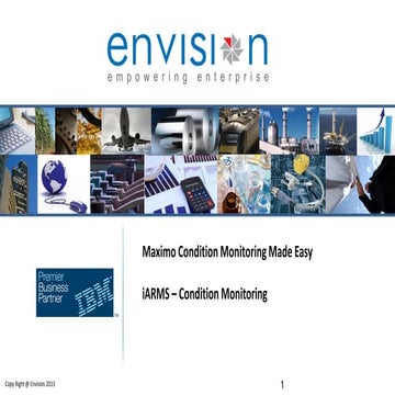 Envision Maximo condition Monitoring