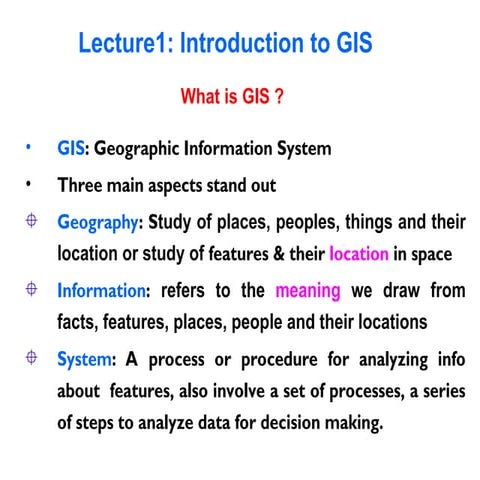 Fundamentals of GIS | PDF