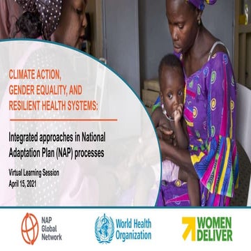 Virtual Learning Session | Climate action, gender equality, and resilient hea...
