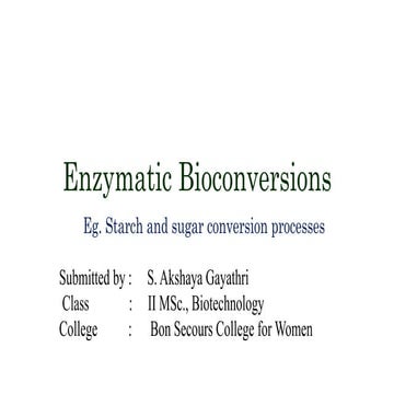 Enzymatic bioconversions