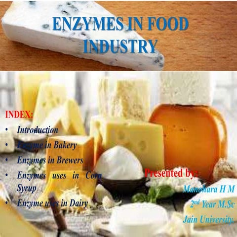Enzyme aplplication in food industry