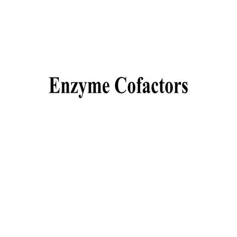 Enzyme cofactors