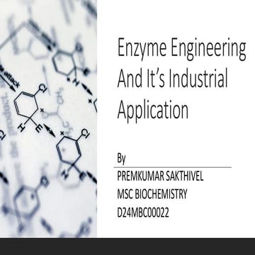 ENZYME ENGINEERING AND ITS INDUSTRIAL APPLICATIONS