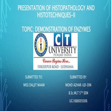Enzyme histochemistry(histopathology) azhar