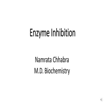 Enzyme inhibition