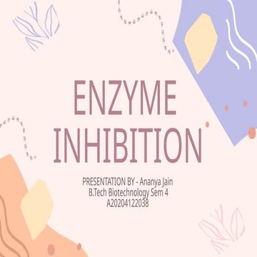 ENZYME INHIBITION Bioinformatics....pptx