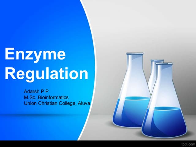 Allosteric enzymes regulation | PPTX