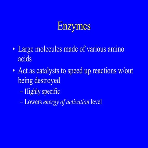 Enzymes