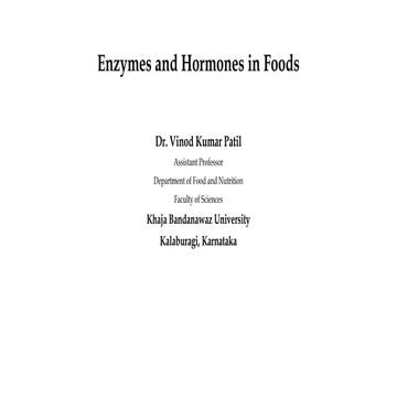 role of enzymes in food, their uses and applications