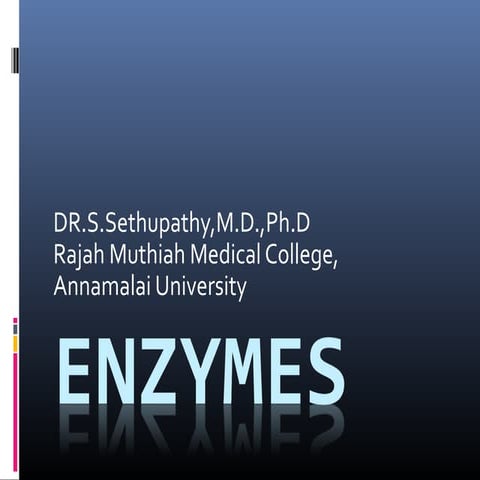 Basics of Enzymes for medical students