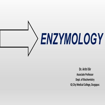 Enzymes By Dr Aritri Bir Pptx