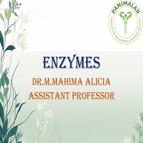 ENZYMES II.pptxENZYMES II.pptx for mbbs students
