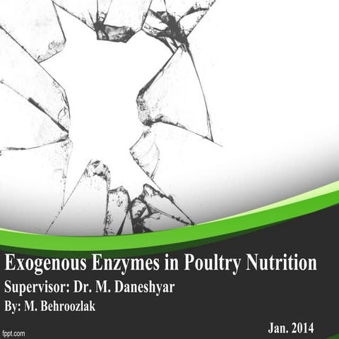 Enzymes in poultry nutrition- Mohammad Behroozlak